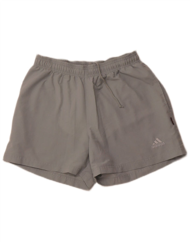 Pantalones cortos deportivos ADIDAS para hombre poliéster gris medio