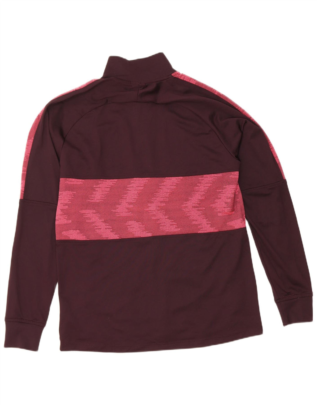 Nike Dri Fit Chándal Top Chaqueta para Hombre Poliéster Geométrico Granate Medio
