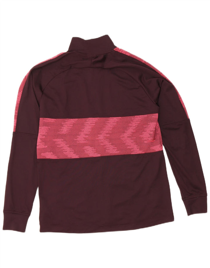 Nike Dri Fit Chándal Top Chaqueta para Hombre Poliéster Geométrico Granate Medio