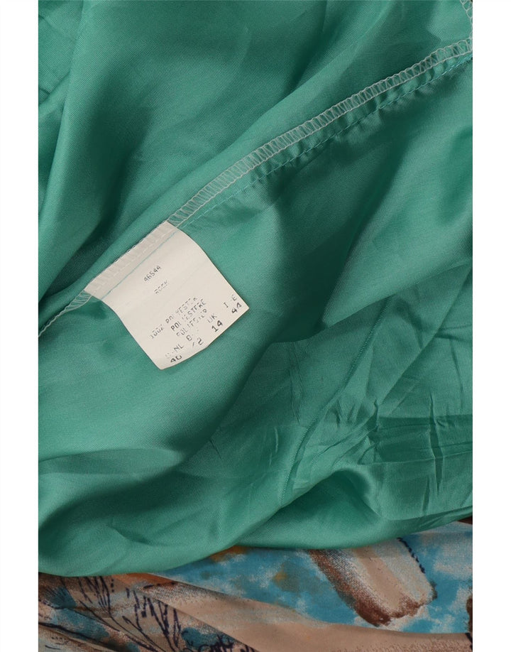 CANDA Womens Abstract Pattern A-Line Skirt UK 14 Medium W28  Orange Vintage Canda and Second-Hand Canda from Messina Hembry 