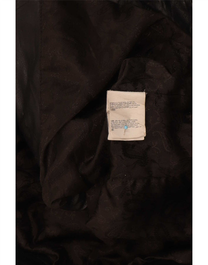 BVS Chaqueta motera de cuero para mujer EU 48 2XL Negro
