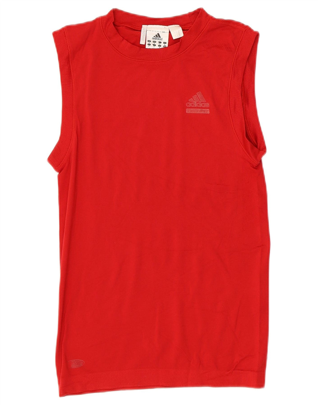 ADIDAS Mujer Clima 365 Chaleco Top UK 8 Pequeño Rojo Poliamida