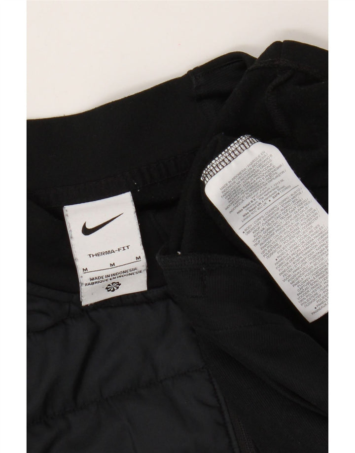 Nike - Camiseta de chándal Therma-Fit para hombre, talla mediana, color negro