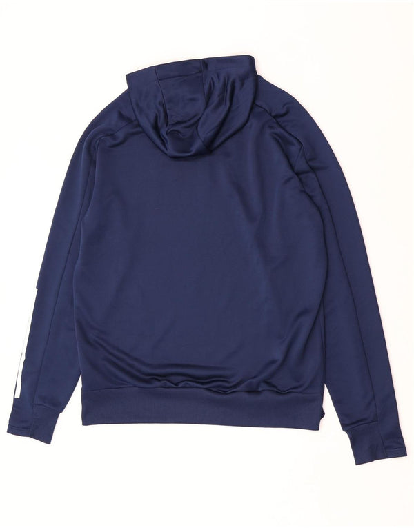 Adidas Mens Scaligera Basket Verona Graphic Sudadera con capucha Jumper Grande Azul Marino