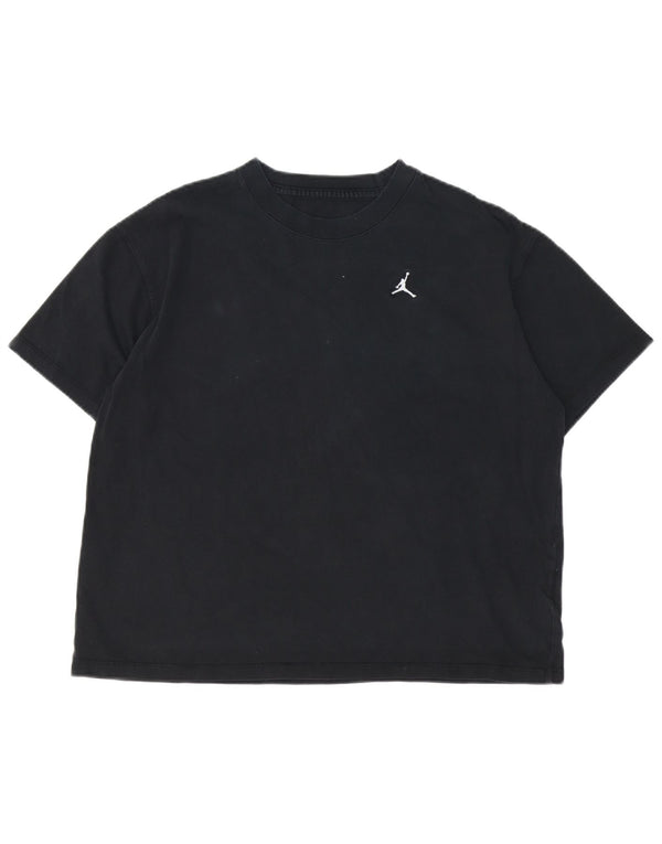 Jordan - Camiseta para mujer, talla 40, talla grande, algodón negro