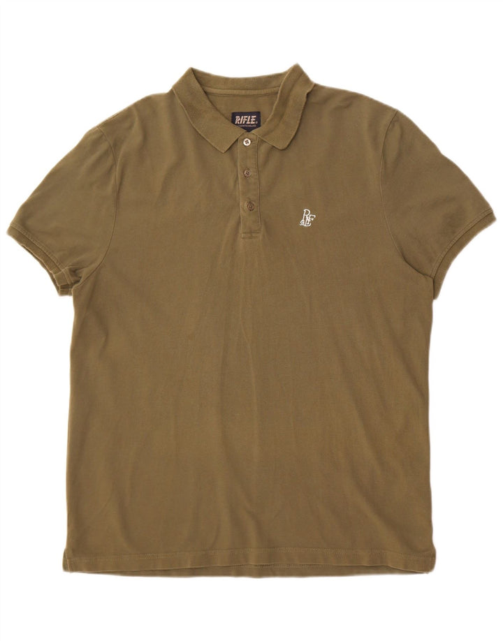Rifle Polo para hombre 2XL Caqui Algodón