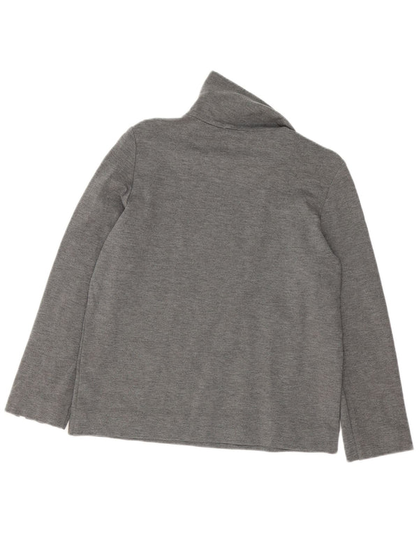 Cos Top extragrande para mujer, manga larga, EU 36, viscosa gris pequeña