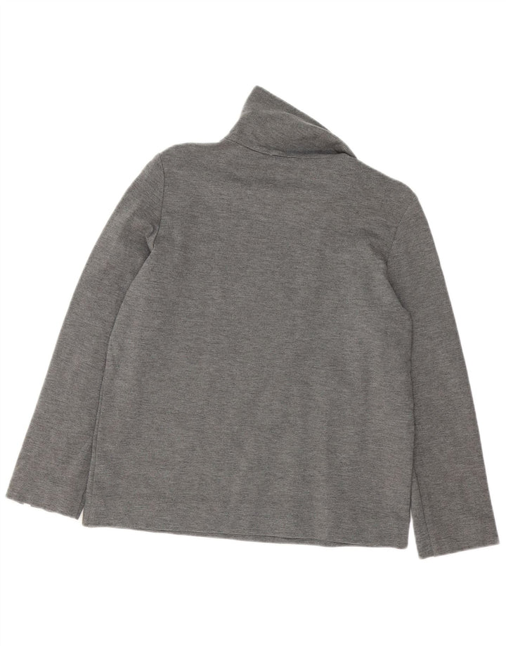 Cos Top extragrande para mujer, manga larga, EU 36, viscosa gris pequeña