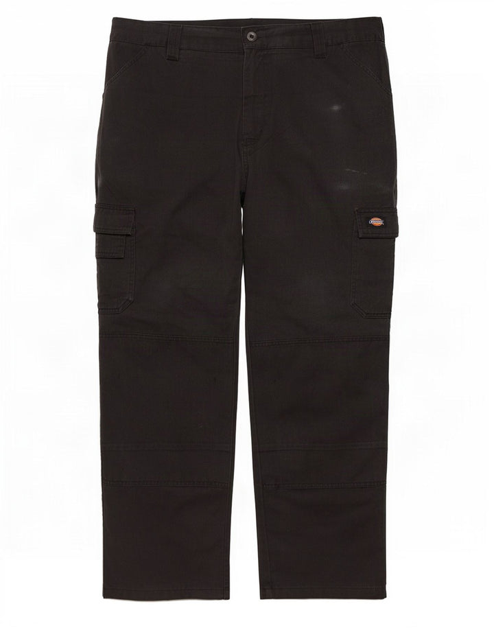 Dickies Pantalones cargo rectos para hombre W44 L28 Poliéster negro