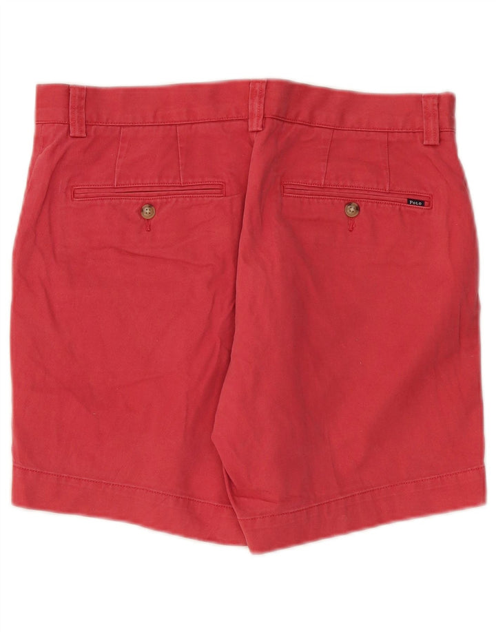POLO RALPH LAUREN Pantalones cortos chinos para hombre W31 Algodón rojo medio