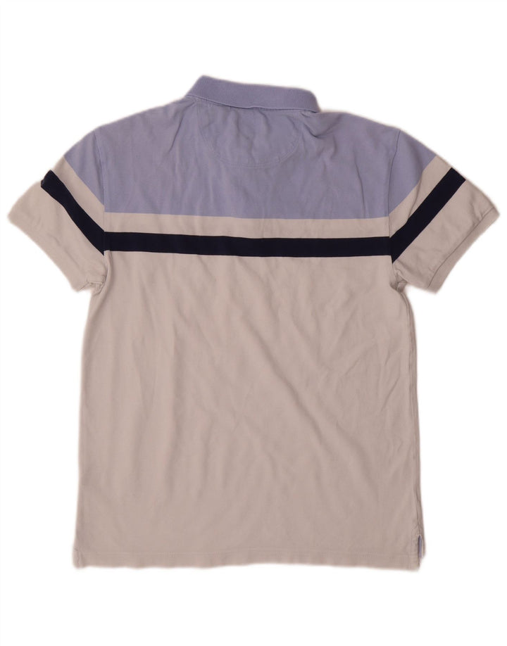 LEVI'S Polo para hombre de algodón color block blanco mediano