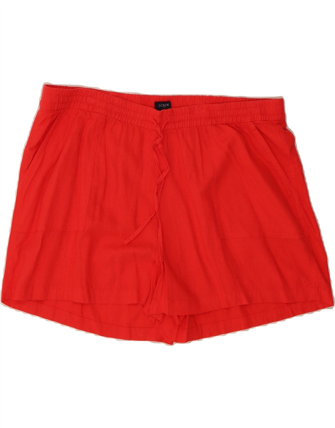 J. CREW Womens Shorts UK 18 XL W38 Red Linen Vintage J. Crew and Second-Hand J. Crew from Messina Hembry 