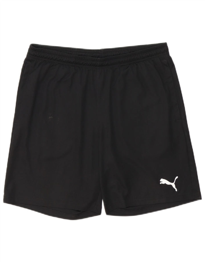 Puma - Pantalones cortos deportivos para hombre, talla grande, color negro