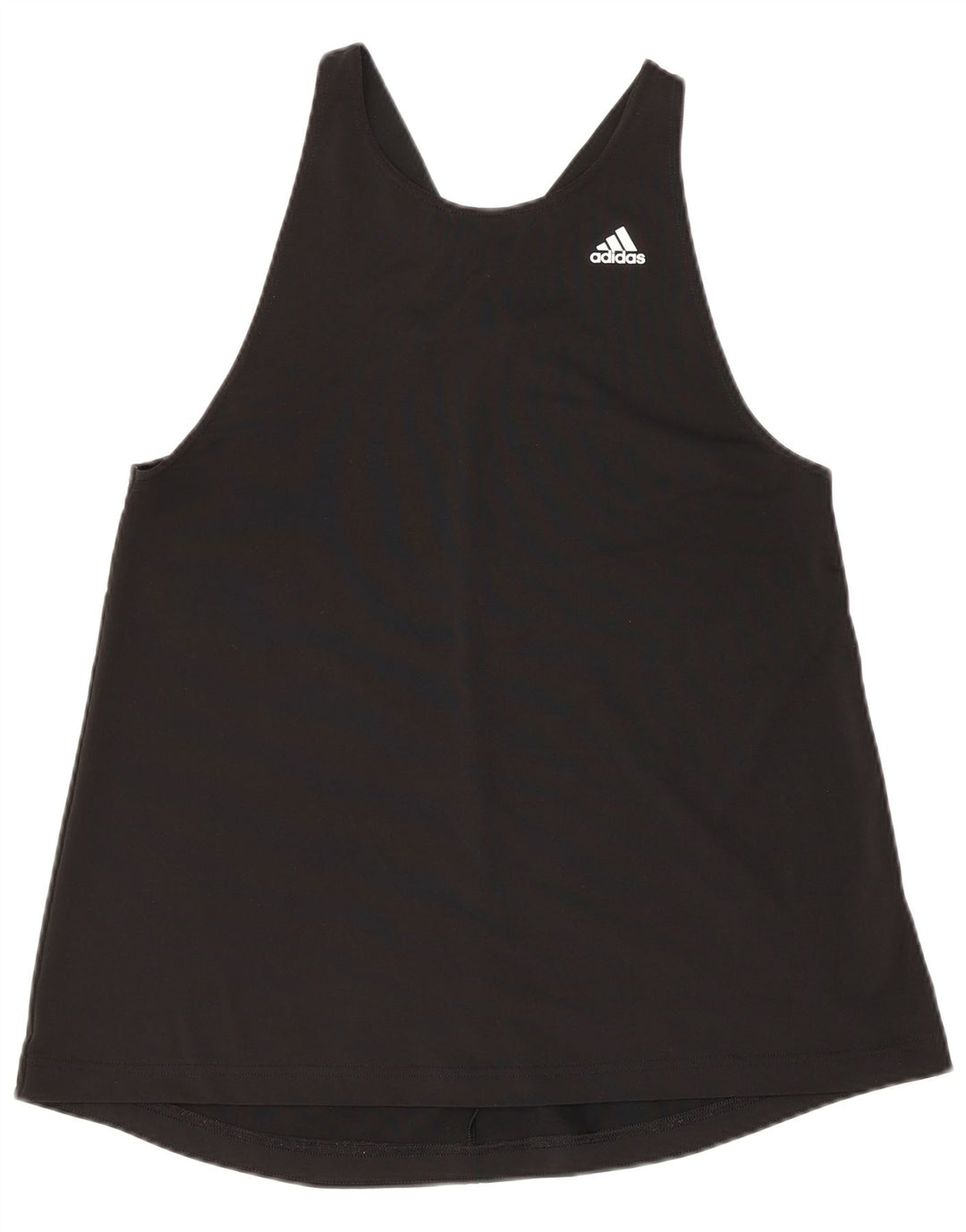 ADIDAS Mujer Aeroready Chaleco Top Reino Unido 12/14 Mediano Negro
