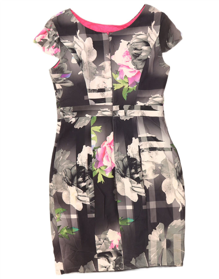 LIPSY Vestido tubo para mujer UK 44 Poliéster floral gris medio