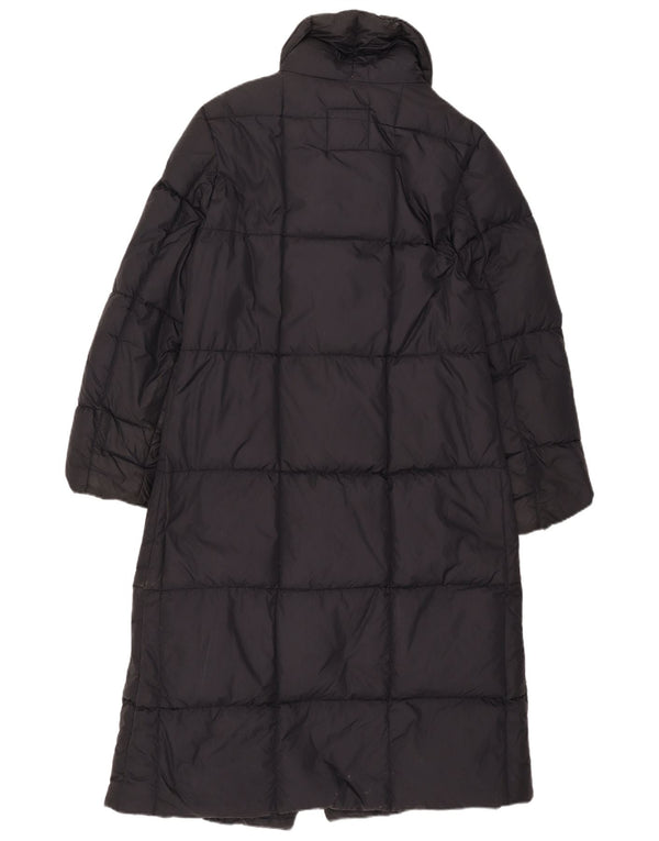 Sergio Tacchini Abrigo acolchado para mujer UK 44 Medium Black Nylon