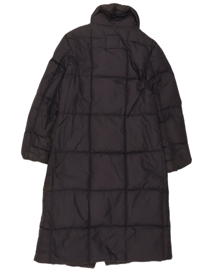 Sergio Tacchini Abrigo acolchado para mujer UK 44 Medium Black Nylon