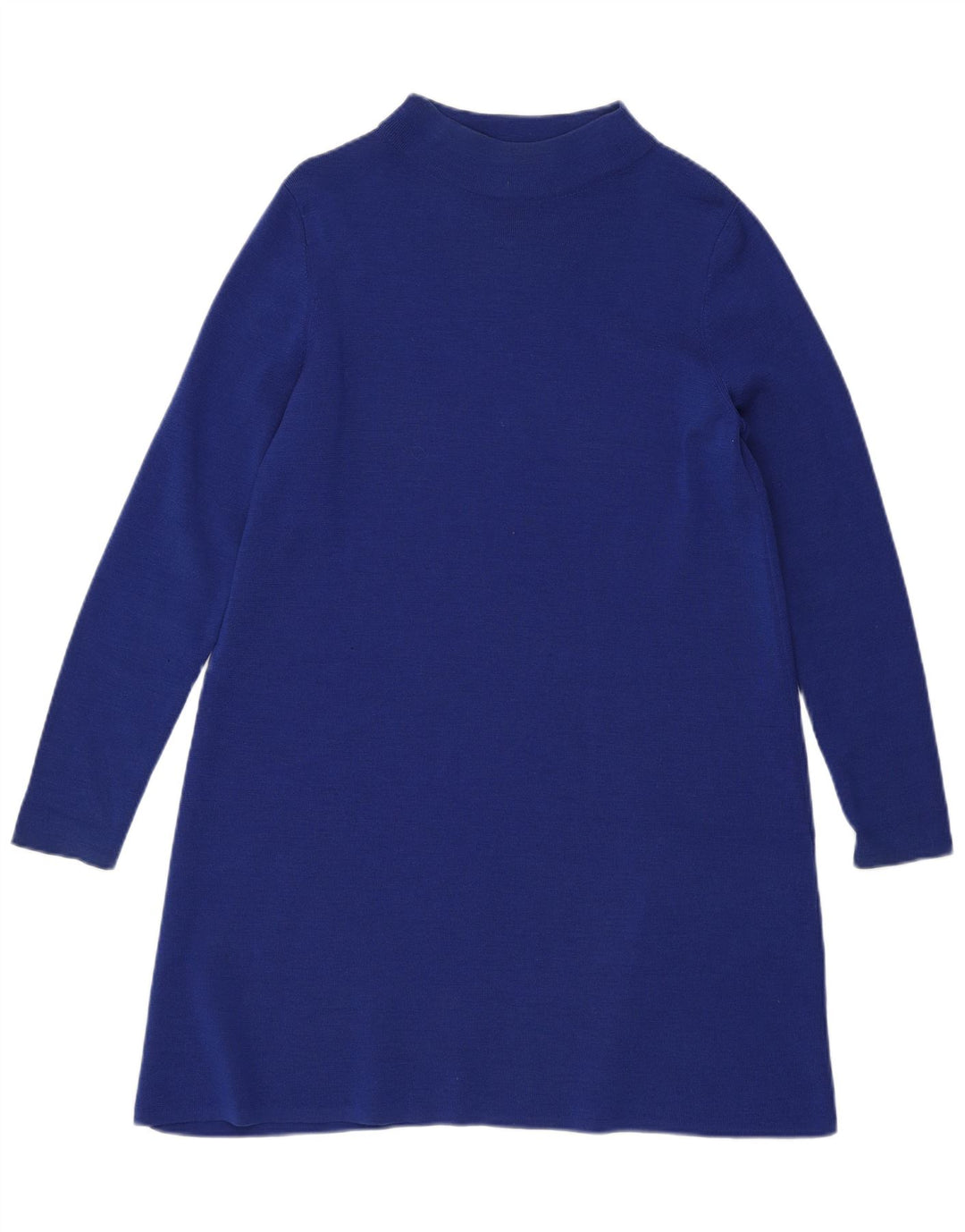 Vestido tipo jersey para mujer Cos UK 10 Small Blue Wool
