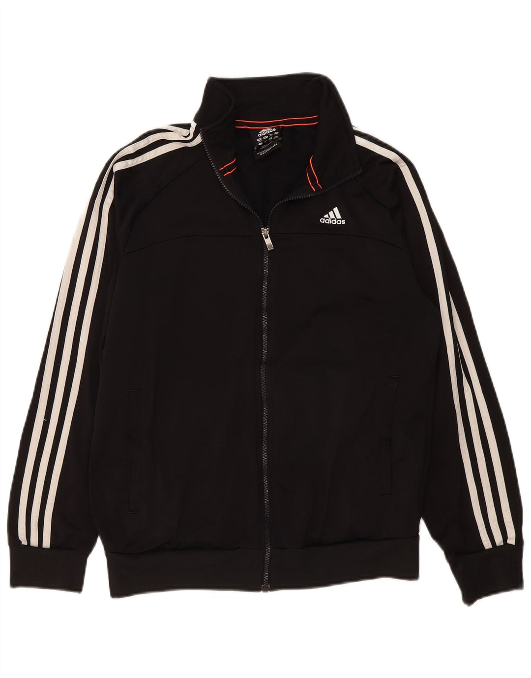 Adidas Mens Climalite Chándal Top Chaqueta Reino Unido 38/40 Mediano Negro Poliéster