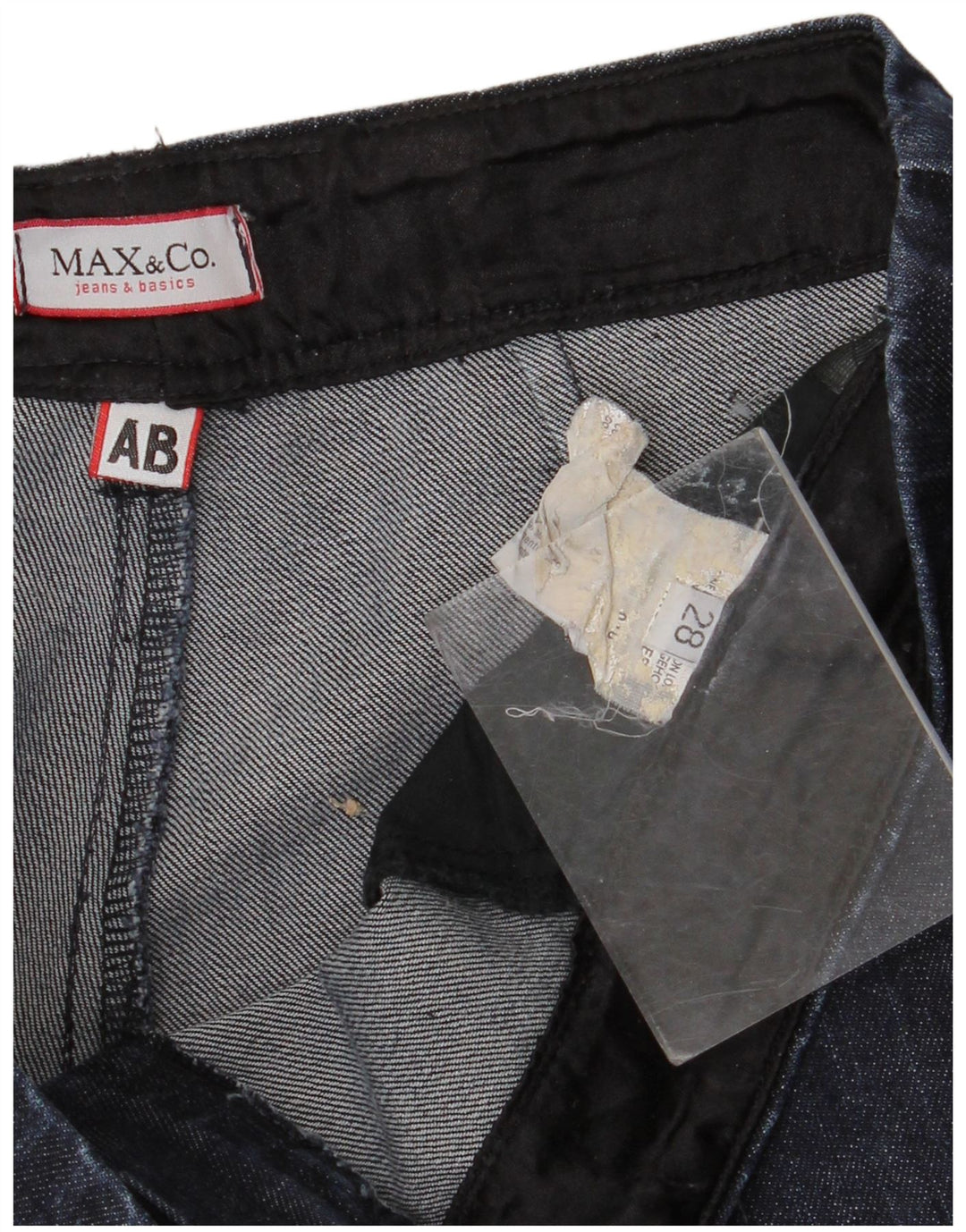 Max & Co. Vaqueros de pierna ancha para mujer W28 L28 Azul marino