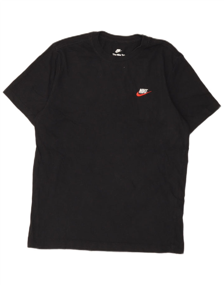 Camiseta Nike para Hombre Top Mediana Negra de Algodón
