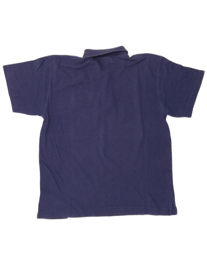 Polo Reebok Hombre Mediano Azul Marino Algodón