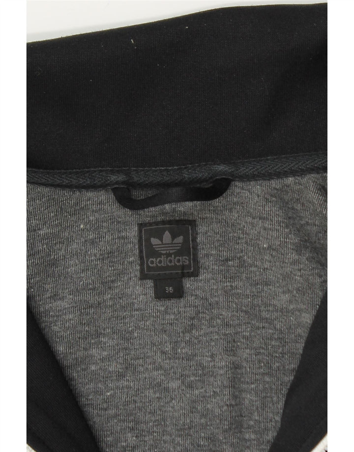 Adidas Chaqueta larga de chándal para mujer IT 36 XS Negro