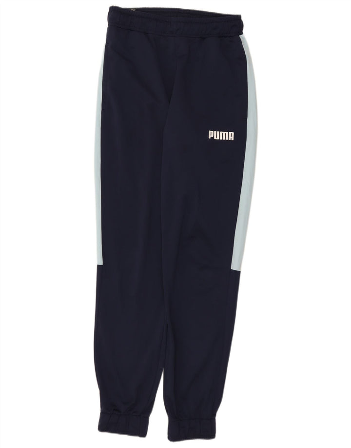 Puma Pantalones De Chándal Para Hombre Joggers Small Azul Marino Colorblock Poliéster