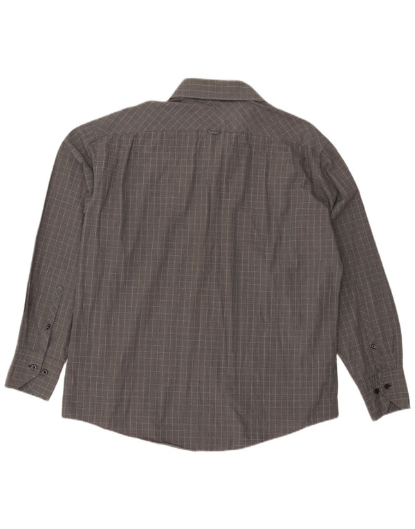 BEN SHERMAN Camisa Hombre XL Gris Cuadros
