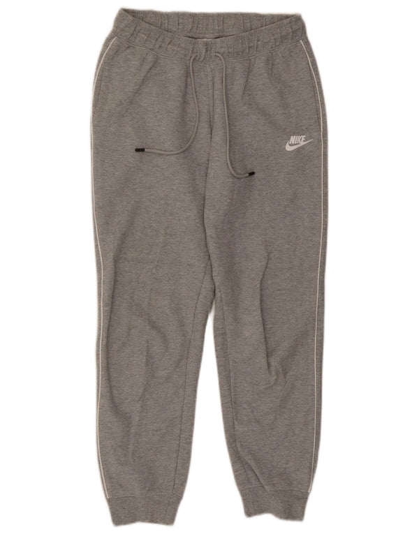 Nike Mujer Chándal Pantalones Joggers UK 8 Pequeño Gris Algodón