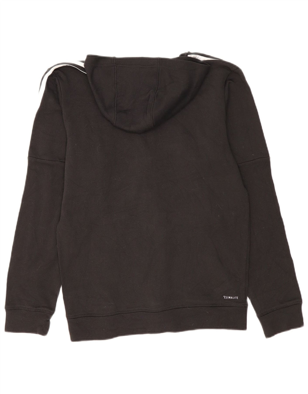 Adidas Mens Climalite Zip Sudadera con capucha Suéter Mediano Negro Poliéster