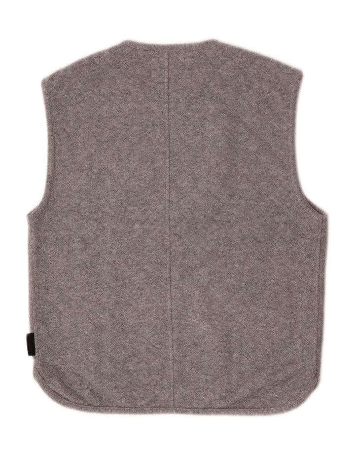 Chaleco polar Silvy para hombre UK 40 Poliéster gris grande