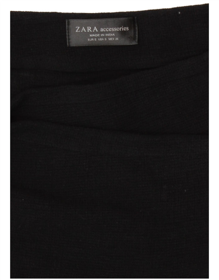Zara Mujer Falda Cruzada De Punto Pequeña W26 Negro