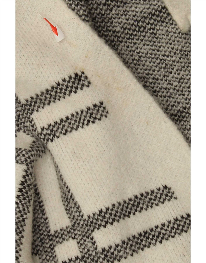 Marks & Spencer Suéter tipo cárdigan largo para mujer UK 46 Large White Check