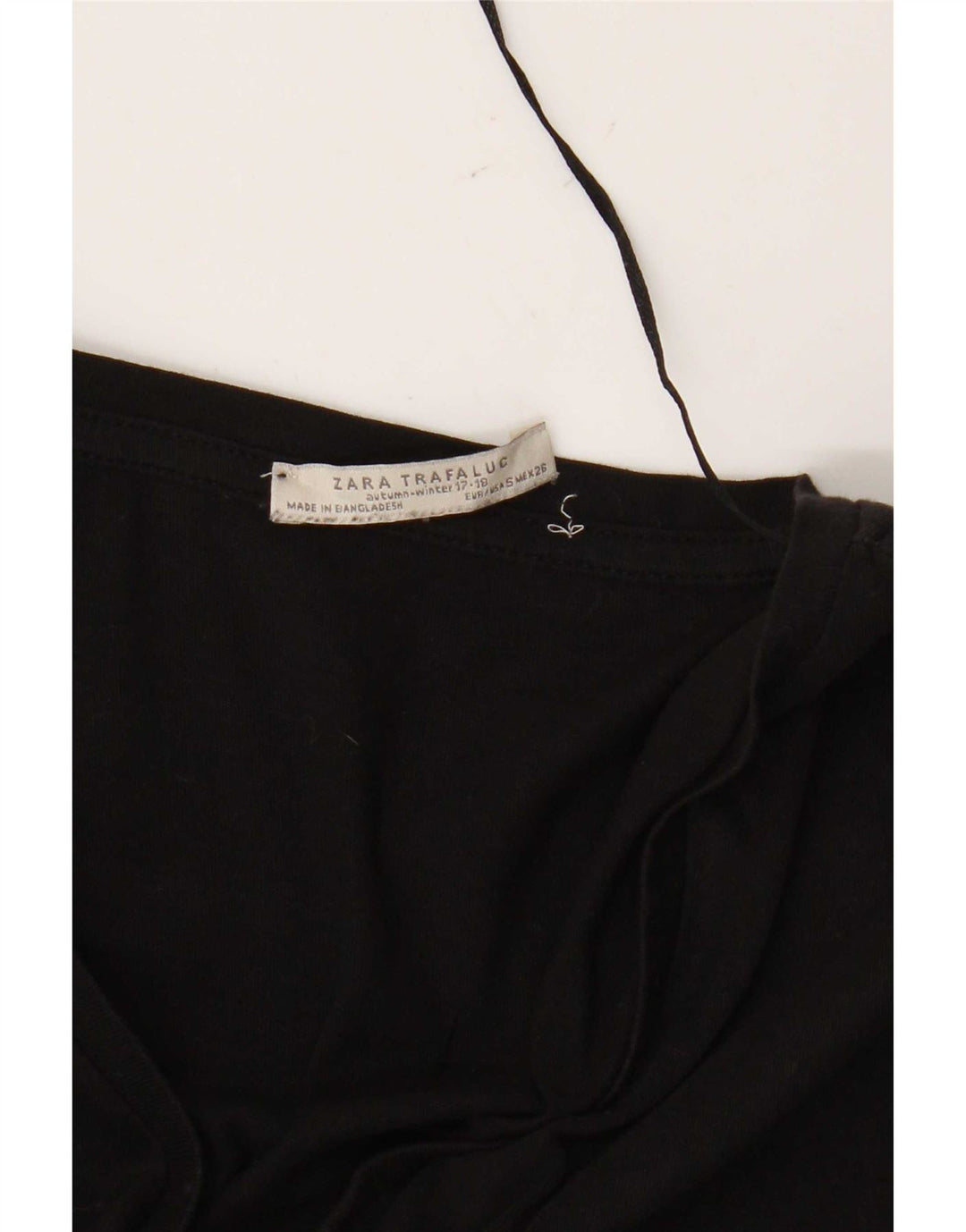 Zara Mujer Trafaluc Top Extragrande Manga 3/4 UK 10 Small Negro