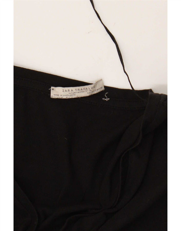 Zara Mujer Trafaluc Top Extragrande Manga 3/4 UK 10 Small Negro