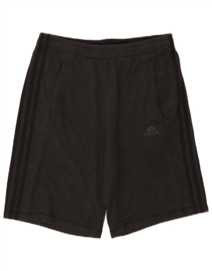 Adidas Mens Climalite Sport Shorts Pequeño Gris Poliéster