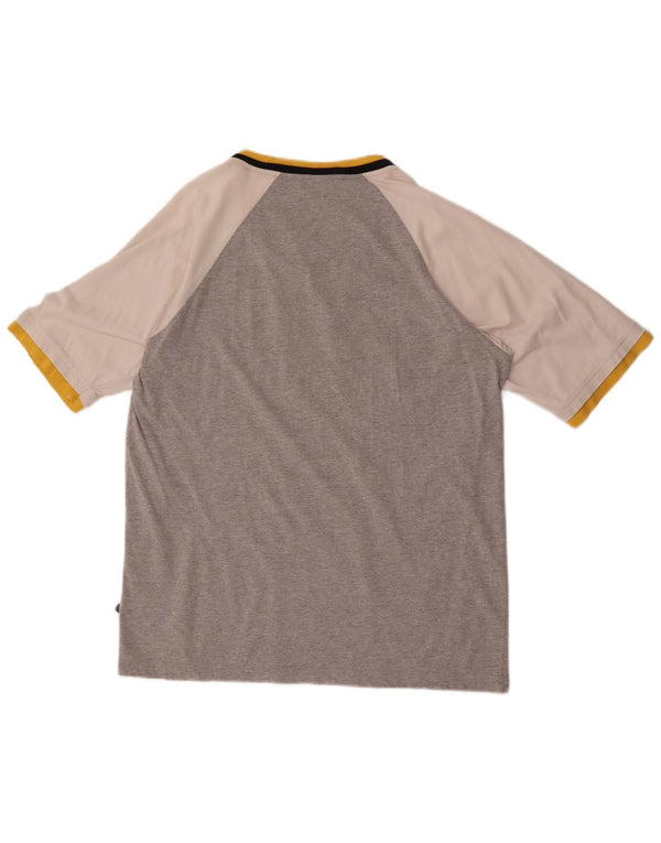 Asics - Camiseta gráfica para hombre, talla grande, color gris