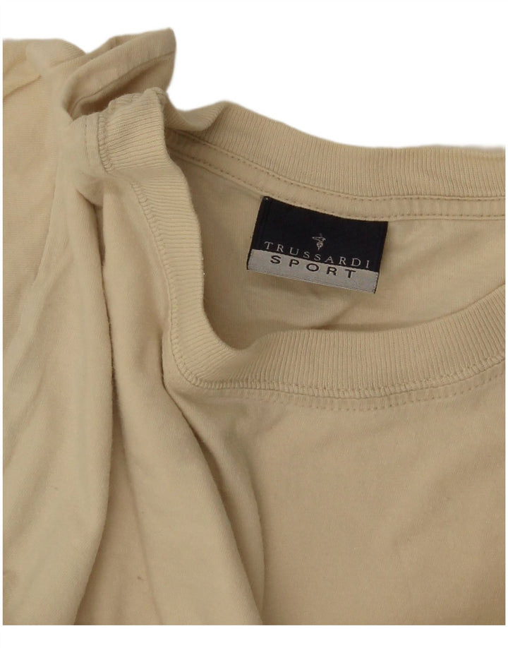 Camiseta Trussardi Hombre Top Algodón Beige Medio