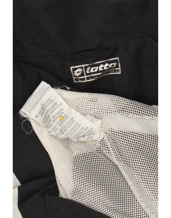 Lotto Hombre Chándal Top Chaqueta Grande Negro Colorblock Poliéster