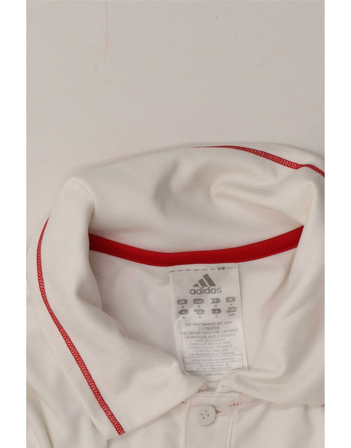 Polo Adidas Hombre Mediano Blanco Poliéster