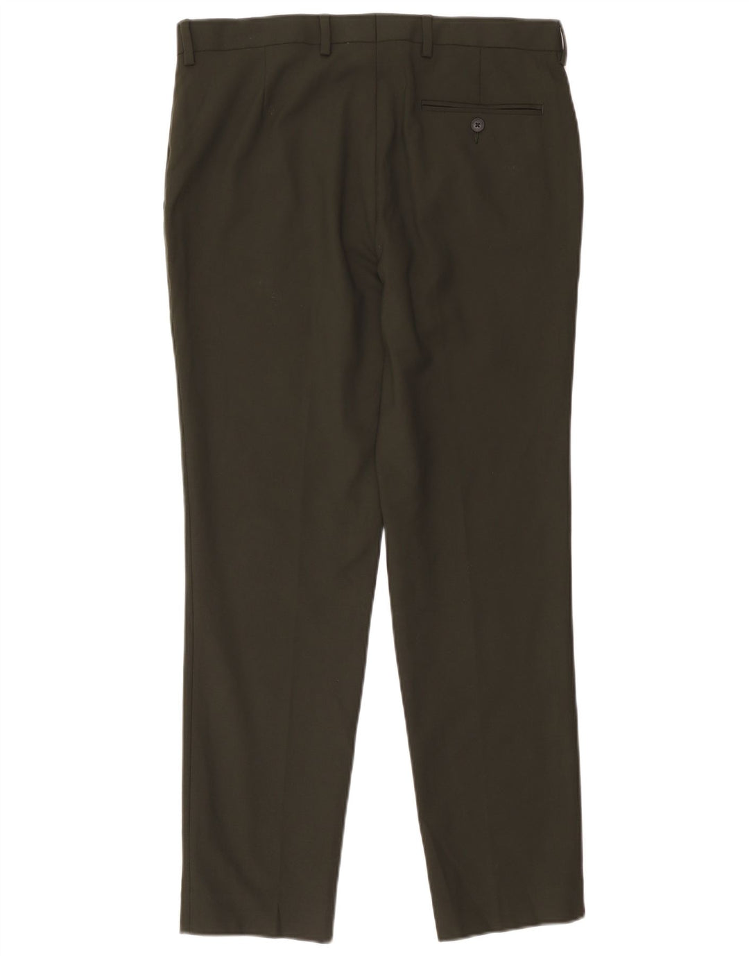 Pantalones de traje para hombre Marks & Spencer W34 L31 Poliéster caqui