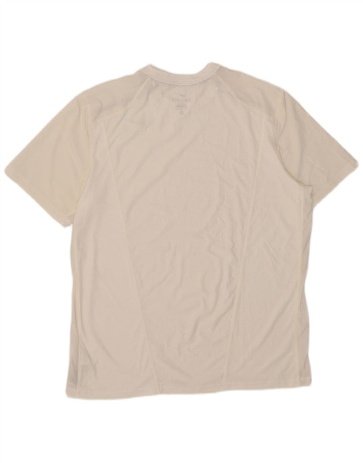 Camiseta Nike Dri Fit para hombre Top XL Poliéster blanco
