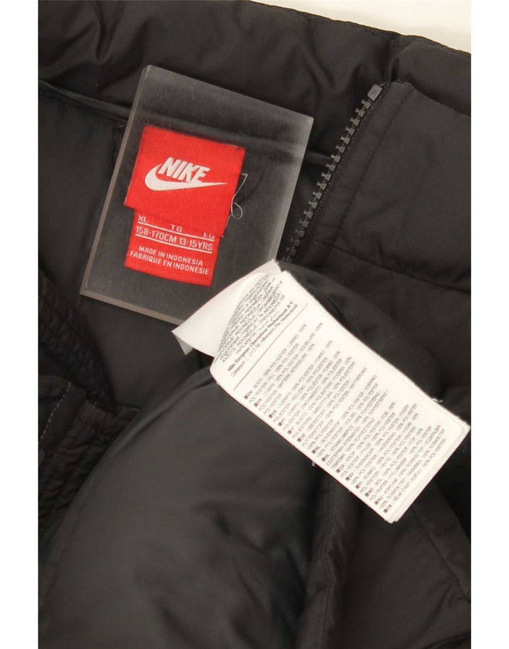 Nike Chaleco acolchado para niños 13-14 años XL Negro Poliéster