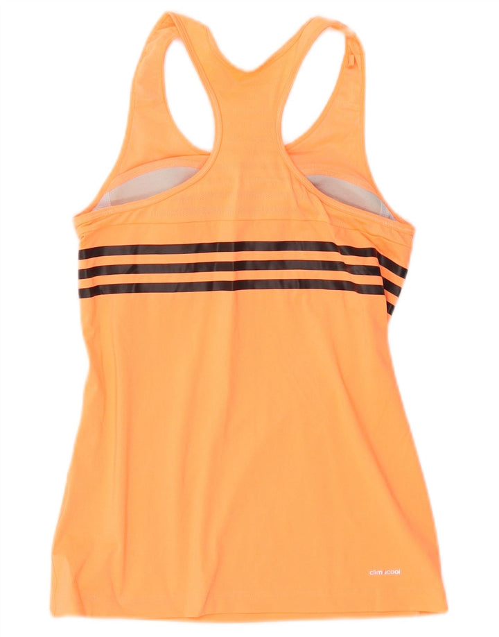 ADIDAS Mujer Climacool Chaleco Top UK 4/6 XS Naranja
