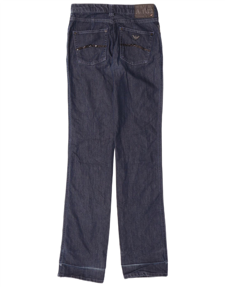 ARMANI Womens Straight Jeans W26 L32  Navy Blue
