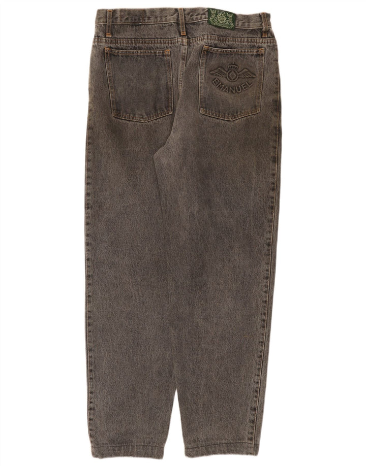 VINTAGE Vaqueros cónicos para mujer W32 L30 Gris