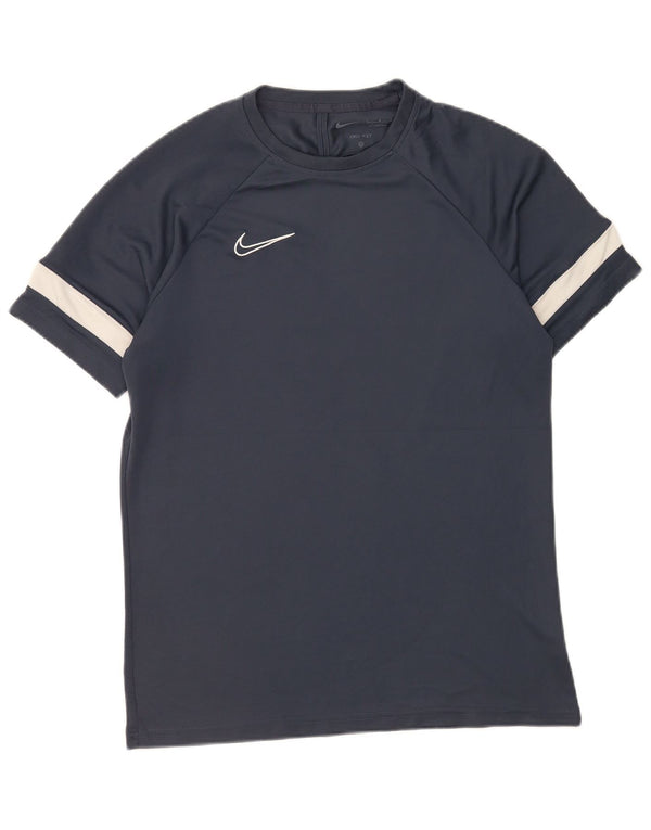 Camiseta Nike Dri Fit para hombre, talla grande, color azul marino, poliéster