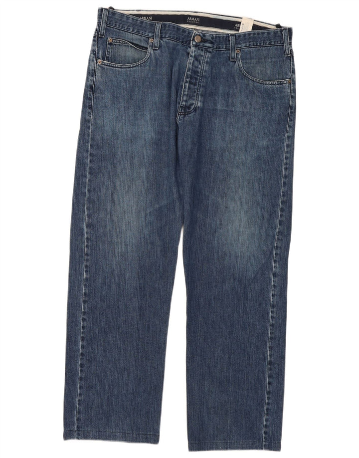 Armani Jeans Rectos Hombre W38 L31 Algodón Azul