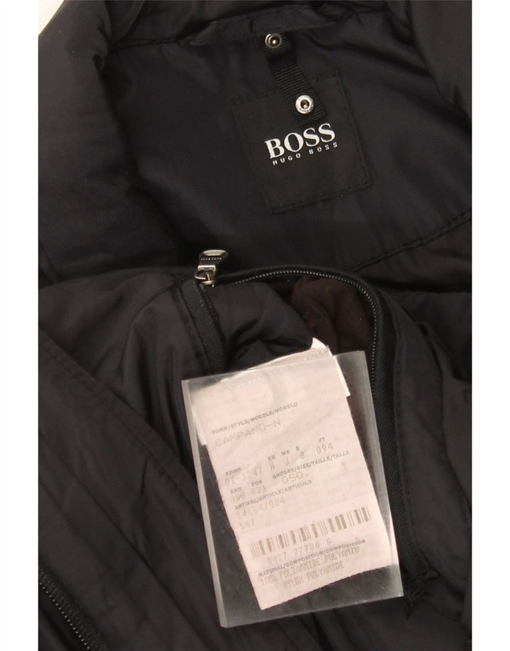 Abrigo Hugo Boss Hombre IT 50 Grande Poliamida Negro